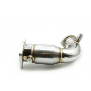 Subaru WRX Performance Exhaust - Front - Turbo XS - 304SS Front Pipe w/High Flow Catalytic Converter - `22-`24